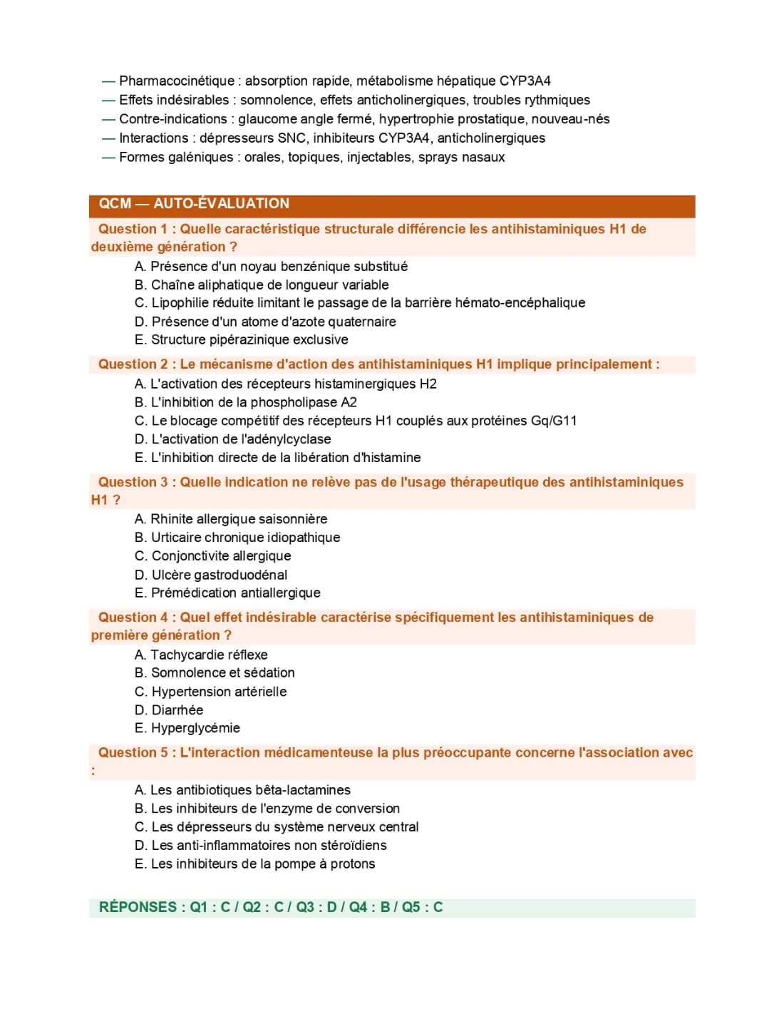 Pharmacie FMPR — Internat & Résidanat — page 7